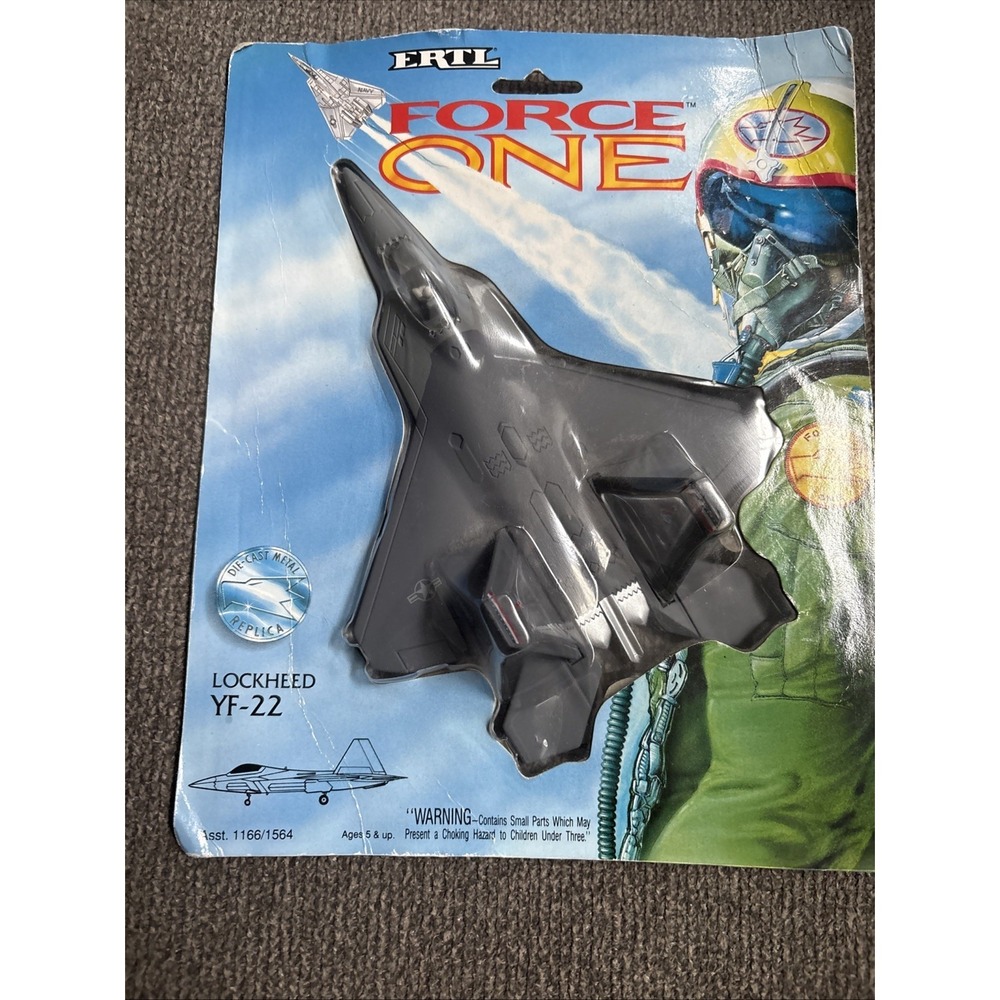 ERTL Force One Lockheed YF-22 Diecast Jet Stealth Fighter 1993 NIP